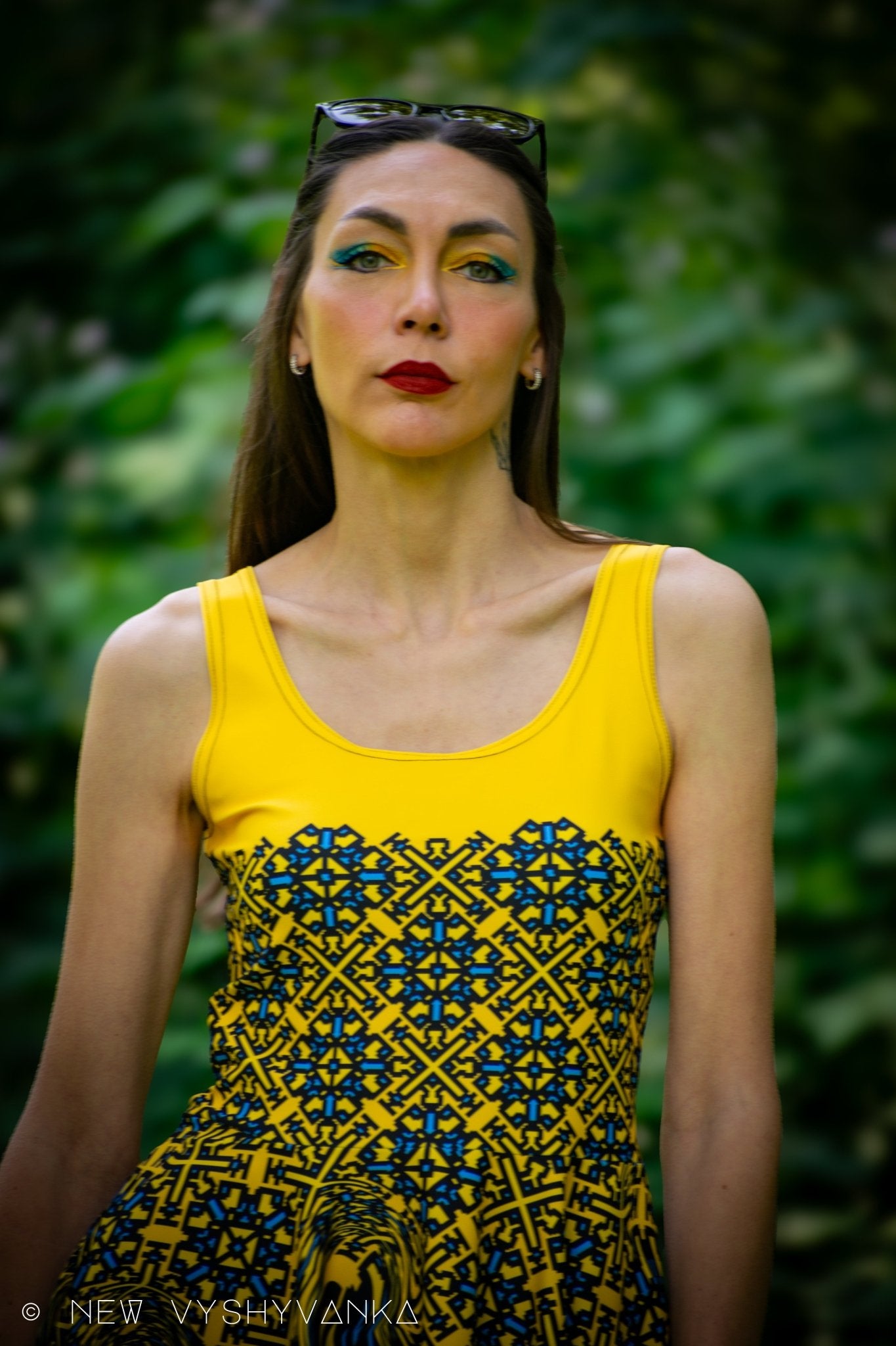 Fuck Trump Print Skater Dress
