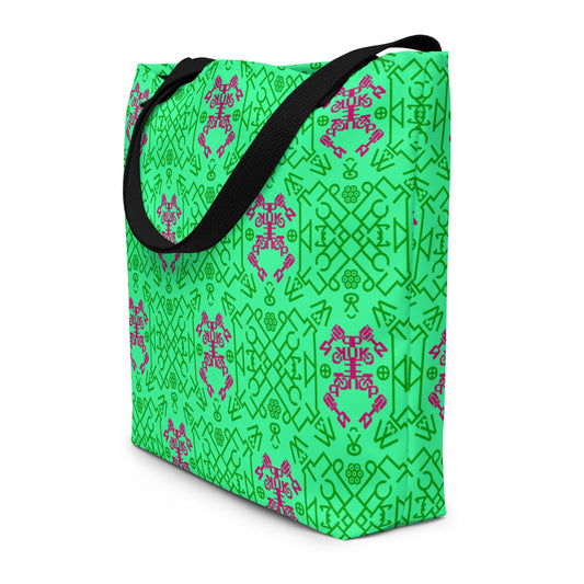 Fuck Putin All-Over Print Large Tote Bag with Pocket