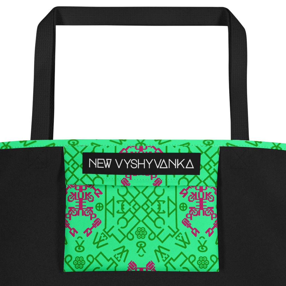 Fuck Putin All-Over Print Large Tote Bag with Pocket