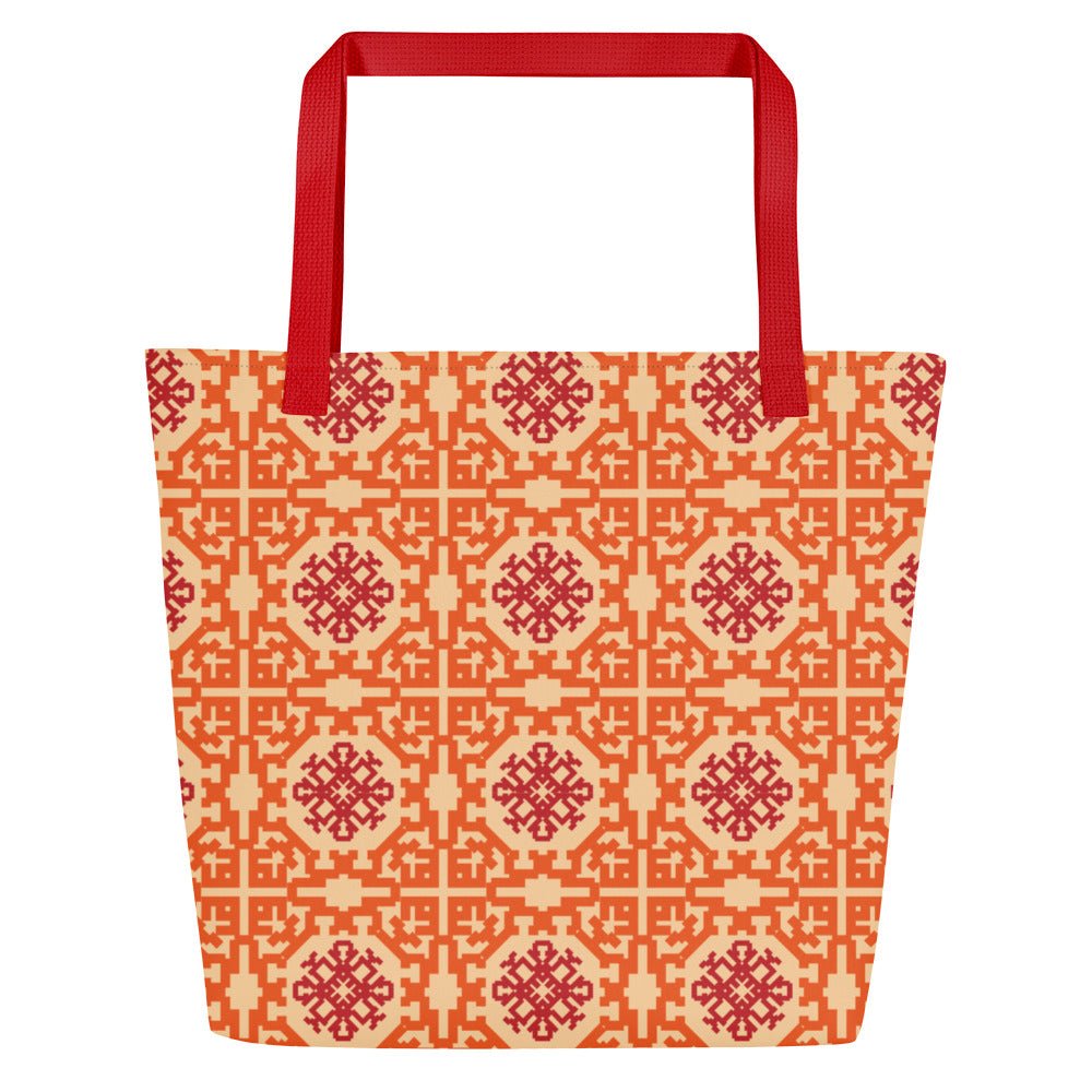 Bunch of Fucks All-Over Print Large Tote Bag with Pocket