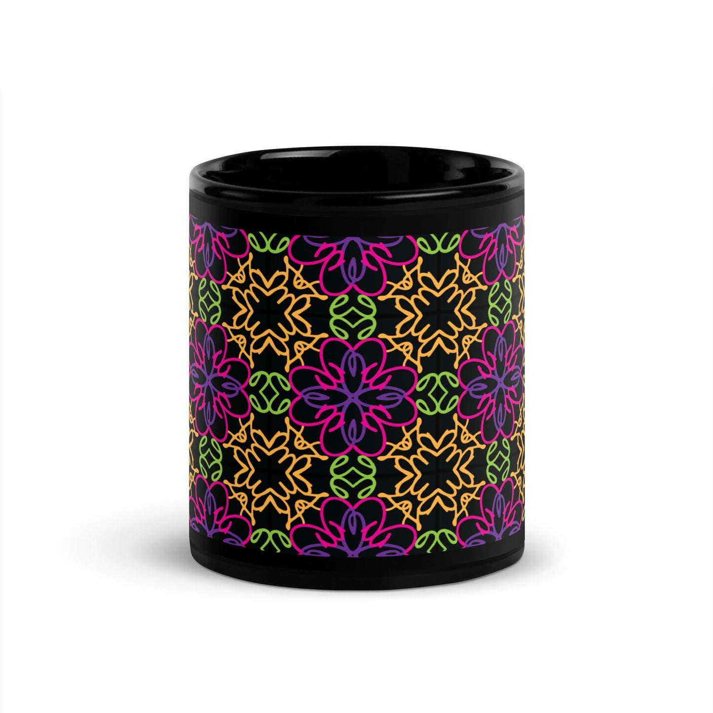 Odesa Black Glossy Mug