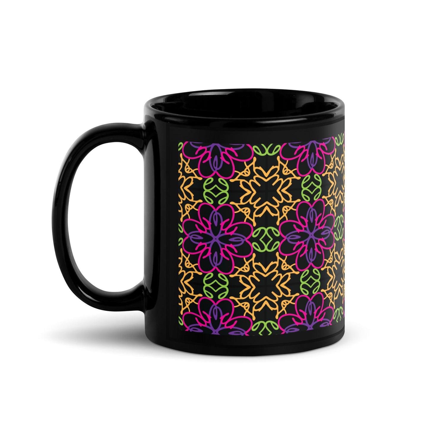 Odesa Black Glossy Mug