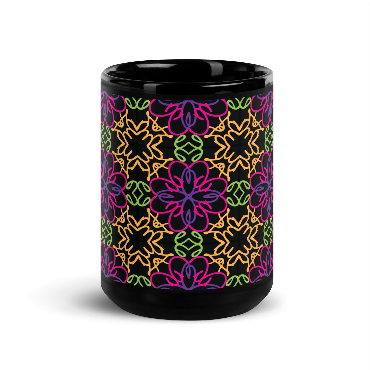 Odesa Black Glossy Mug