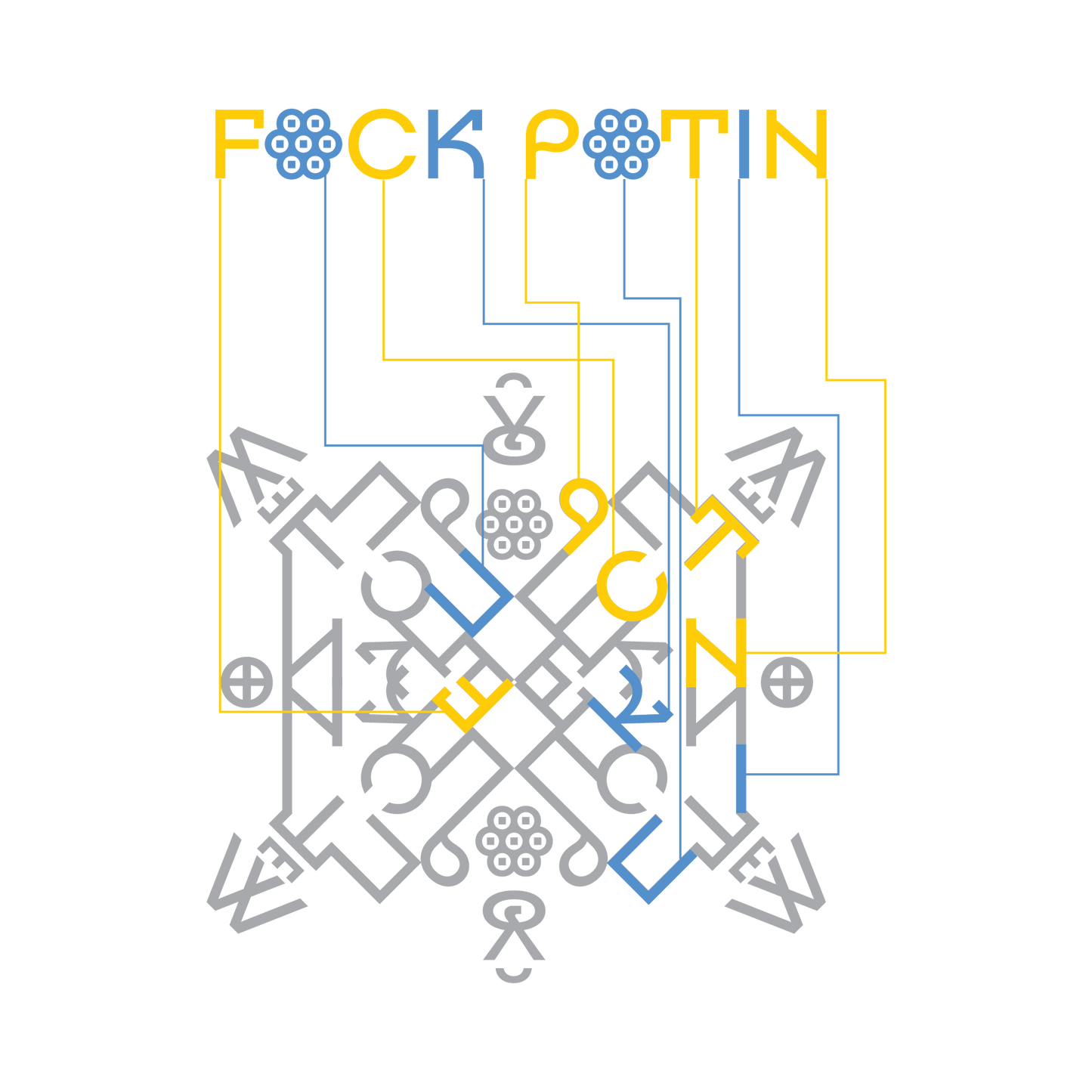 Fuck Putin Embroidered Patches