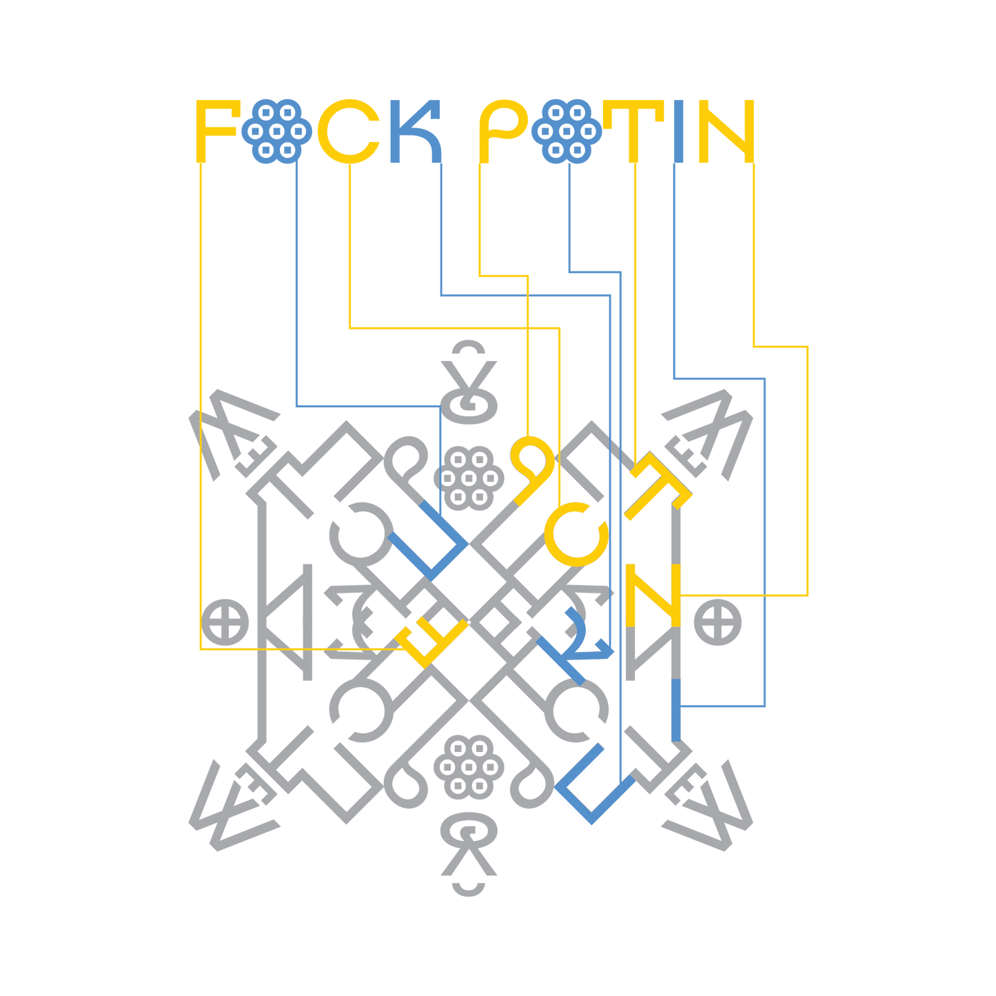 Fuck Putin Embroidered Unisex T-Shirt