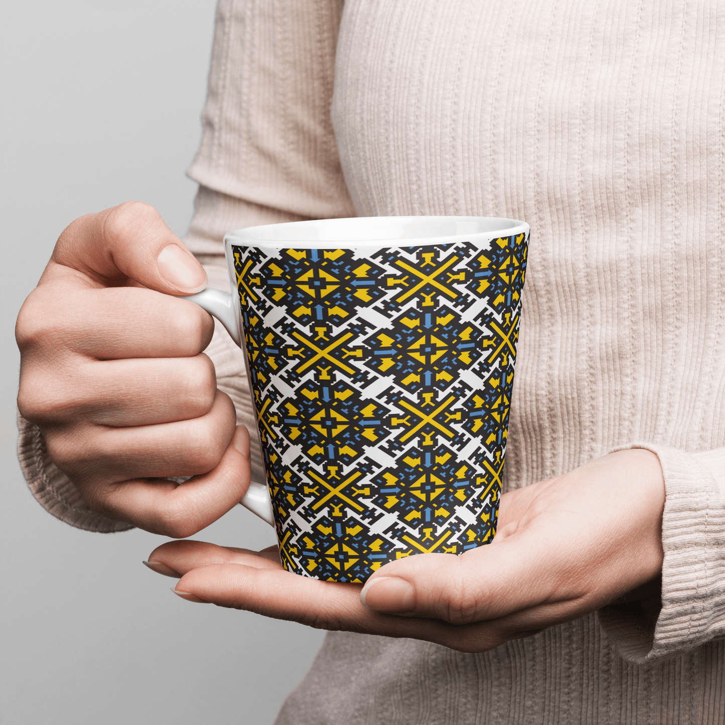 Fuck Trump Pattern Latte mug