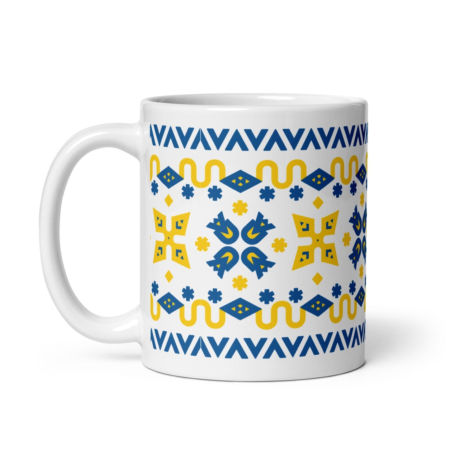 UA White glossy mug