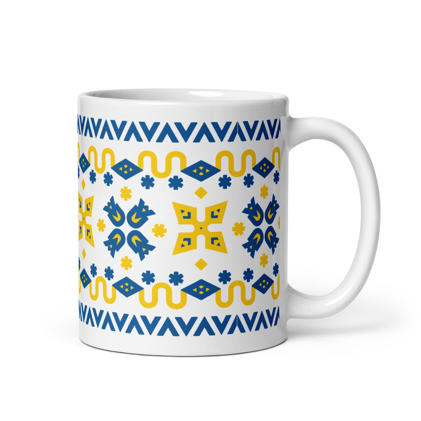 UA White glossy mug