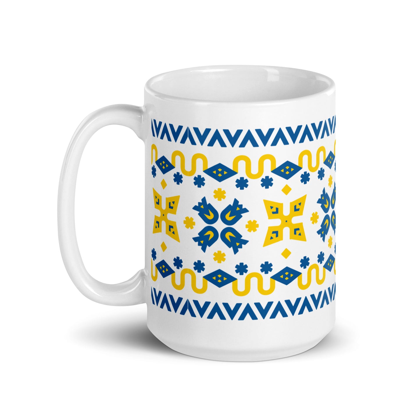 UA White glossy mug
