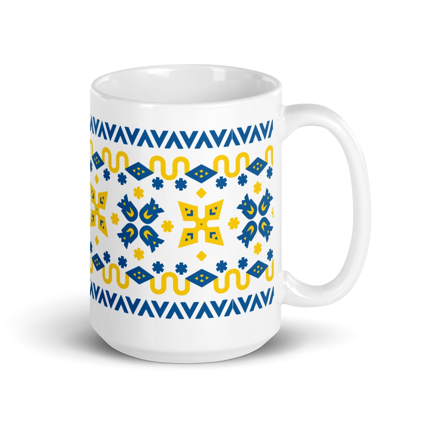 UA White glossy mug