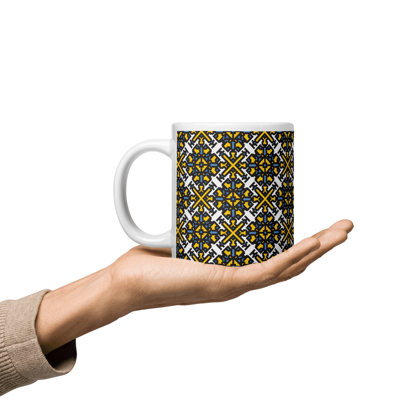 Fuck Trump White glossy mug