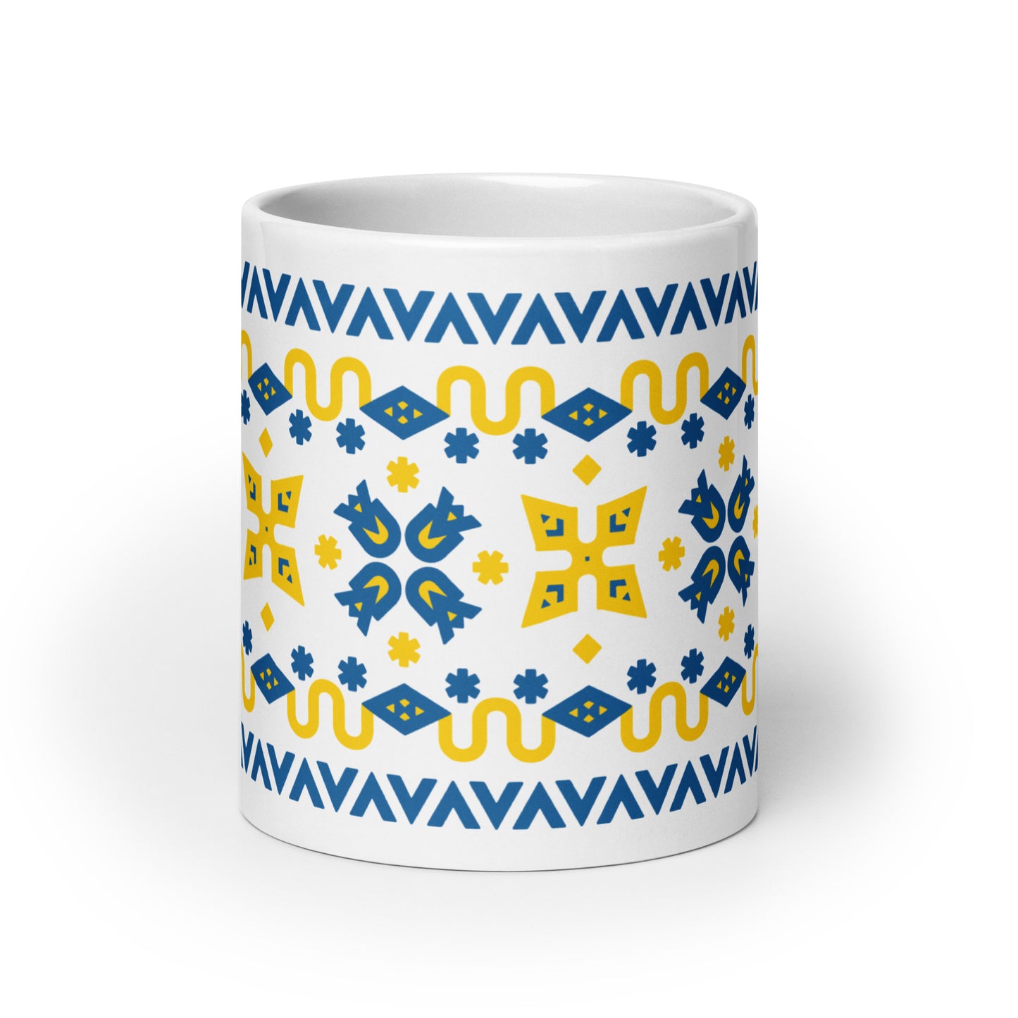 UA White glossy mug