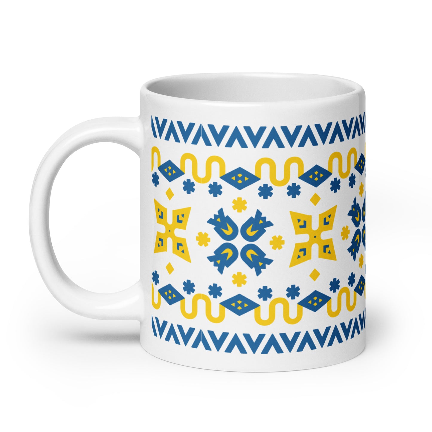 UA White glossy mug