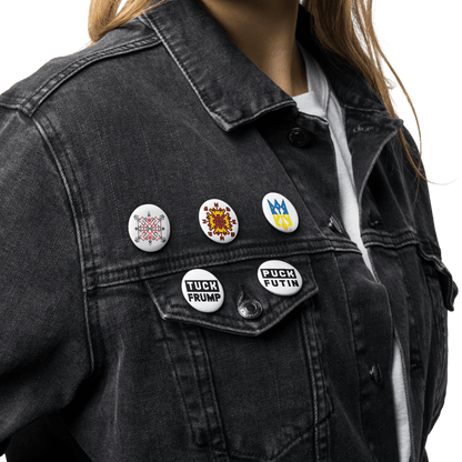 Anti-Trump and Putin Set of 5 Pin Buttons