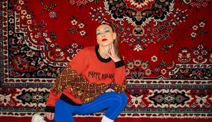 Holiday Meltdown Knitted crew neck sweater
