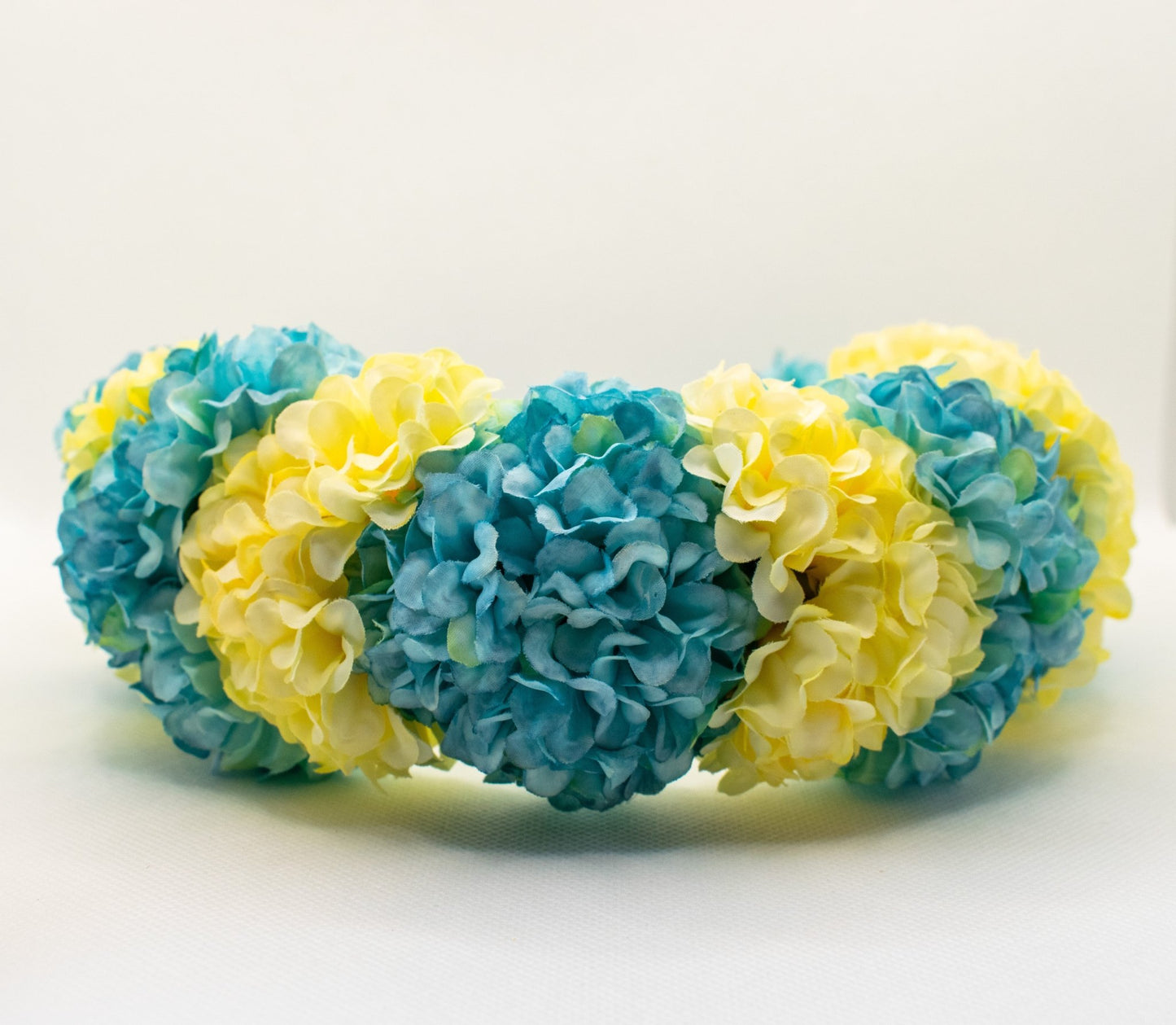 Blue and Yellow Flower Crown Ukrainian Vinok