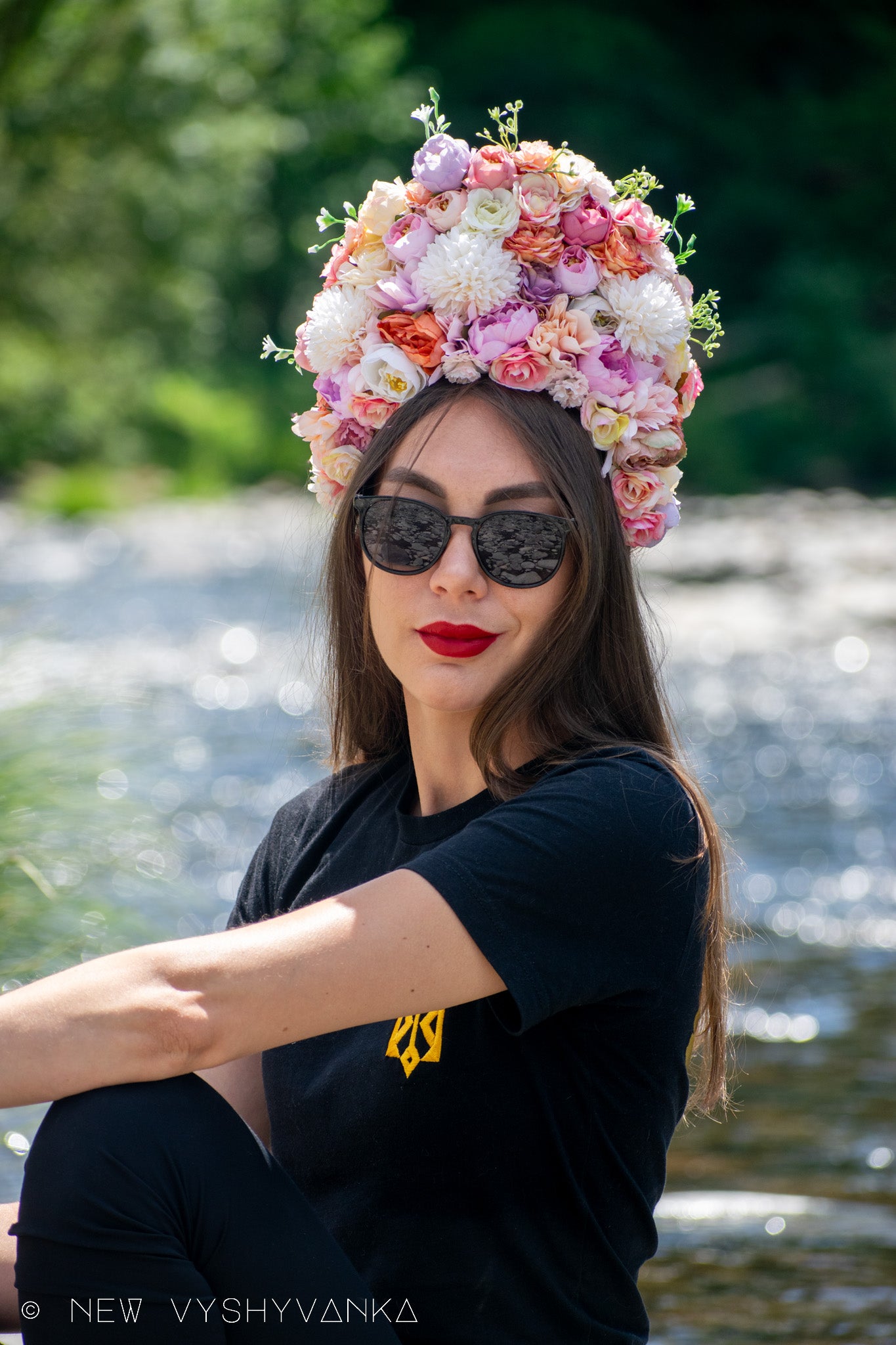 Large Delicate Flower Crown Ukrainian Vinok