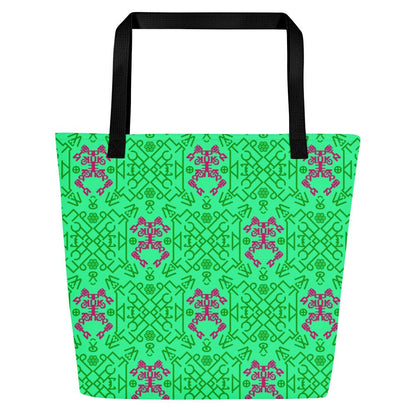 Fuck Putin All-Over Print Large Tote Bag with Pocket