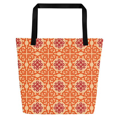 Bunch of Fucks All-Over Print Large Tote Bag with Pocket