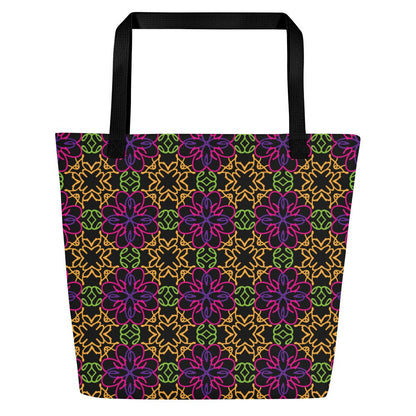 Odesa All-Over Print Large Tote Bag with Pocket