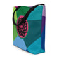 Kherson All-Over Print Large Tote Bag with Pocket