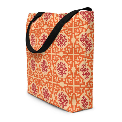 Bunch of Fucks All-Over Print Large Tote Bag with Pocket
