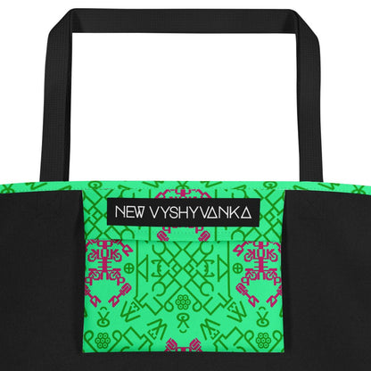 Fuck Putin All-Over Print Large Tote Bag with Pocket