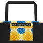 Slava Ukrayini All-Over Print Large Tote Bag with Pocket