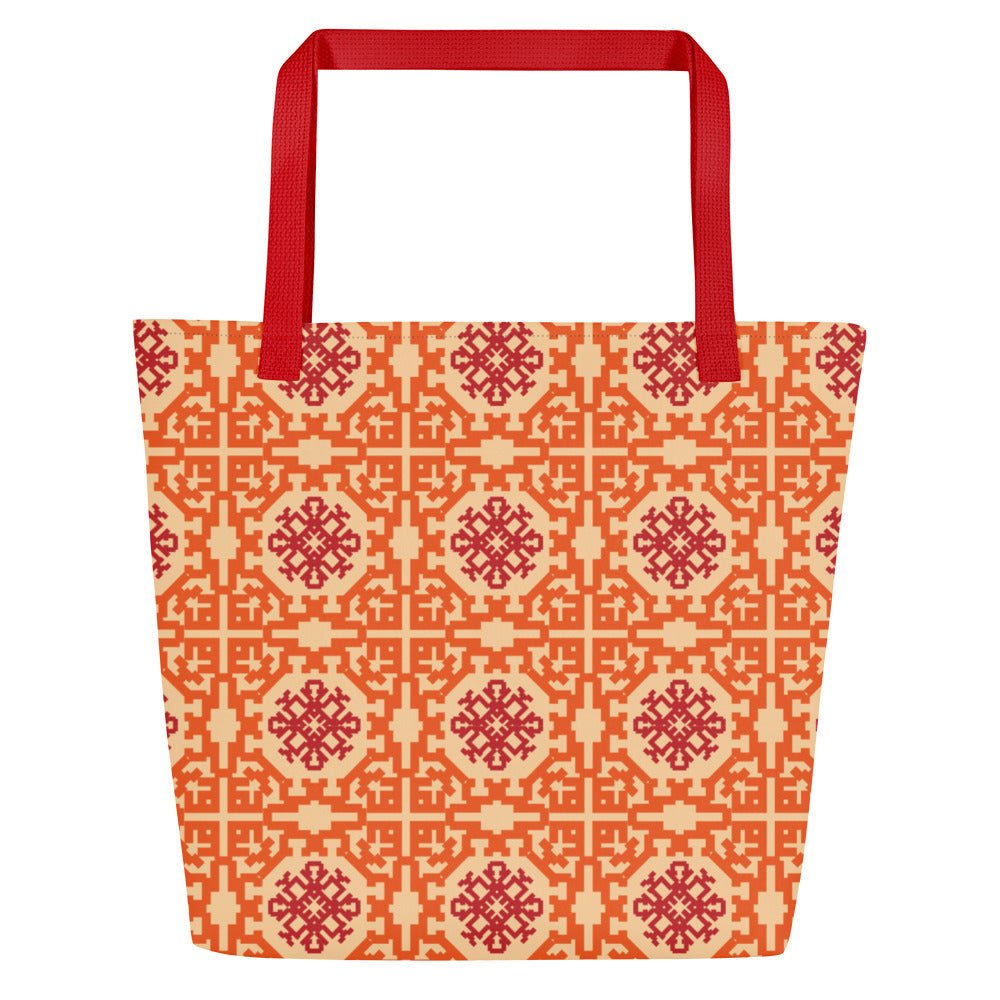 Bunch of F##ks All-Over Print Large Tote Bag with Pocket