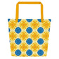 Slava Ukrayini All-Over Print Large Tote Bag with Pocket