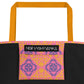 Ukraine All-Over Print Large Tote Bag with Pocket