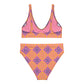 Ukraine Pattern Print Recycled high-waisted bikini