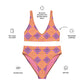 Ukraine Pattern Print Recycled high-waisted bikini