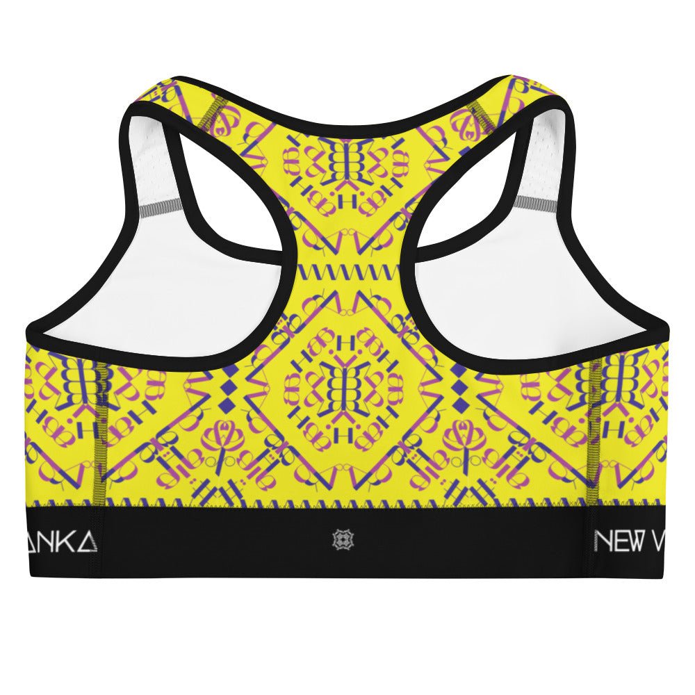 Vil'na Ukrayina (Free Ukraine) Black Band Sports bra