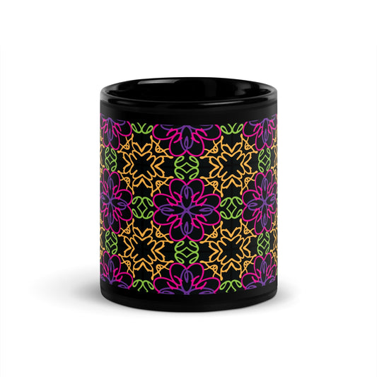 Odesa Black Glossy Mug