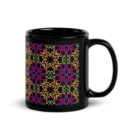 Odesa Black Glossy Mug