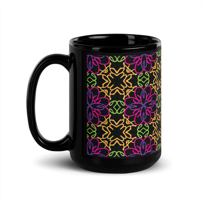 Odesa Black Glossy Mug