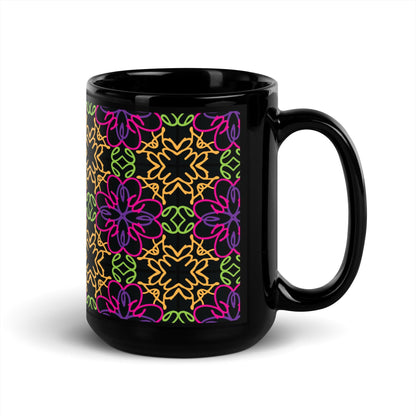 Odesa Black Glossy Mug