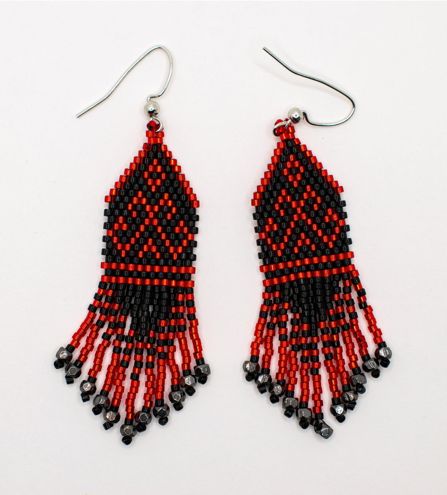 Vyshyvanka Inspired Beaded Dangle Earrings