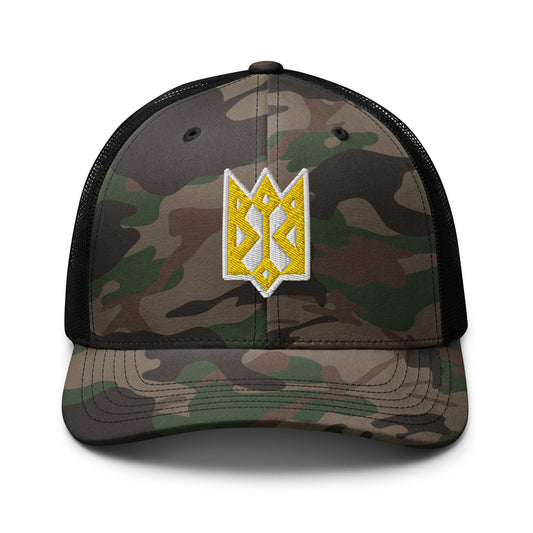 Ukrainian Tryzub Camouflage trucker hat