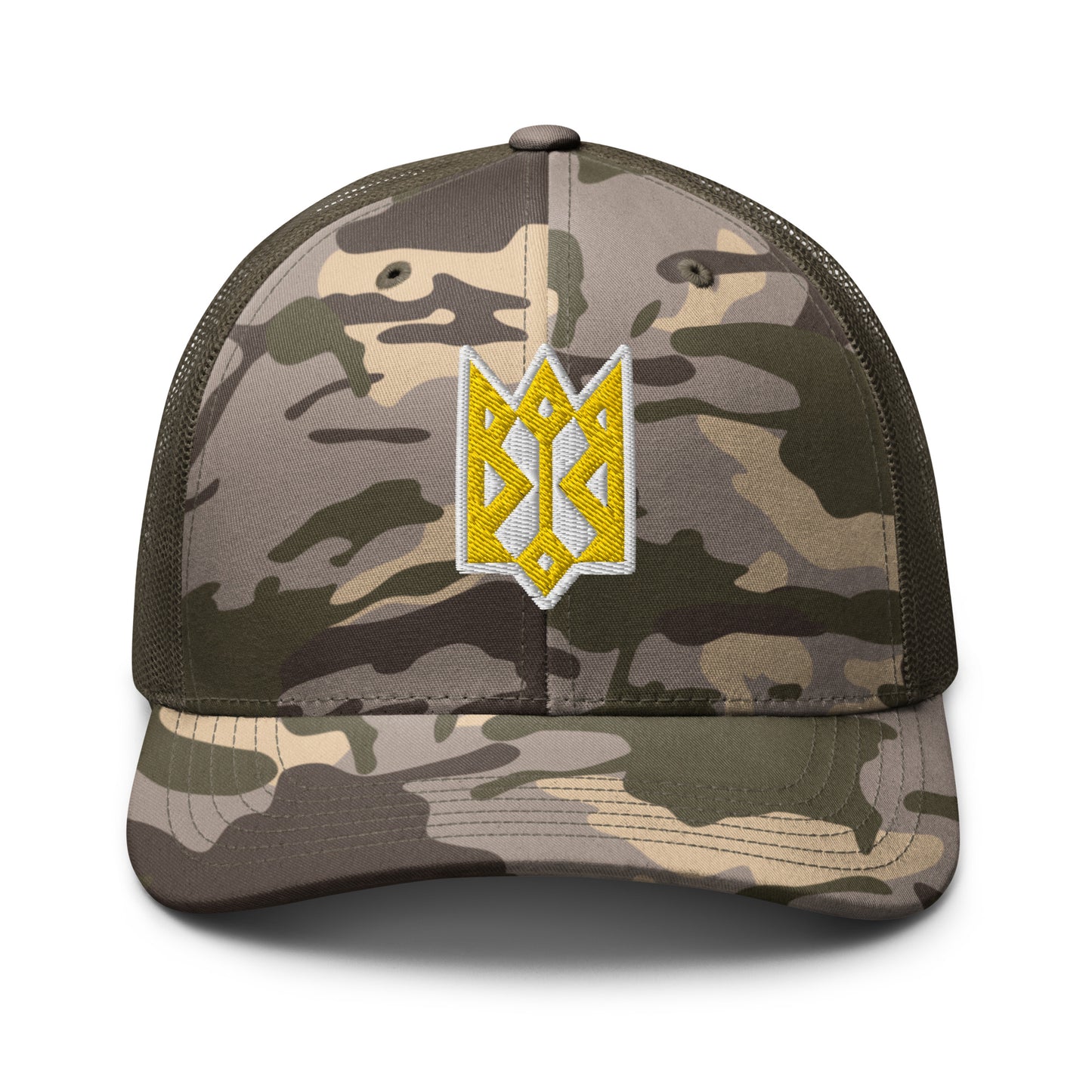 Ukrainian Tryzub Camouflage trucker hat