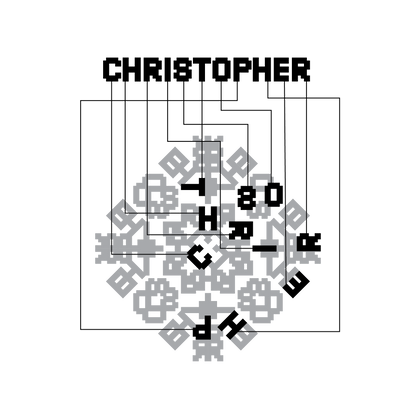 Christopher Acrylic ornament