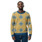 Ukraine Pattern Knitted crew neck sweater