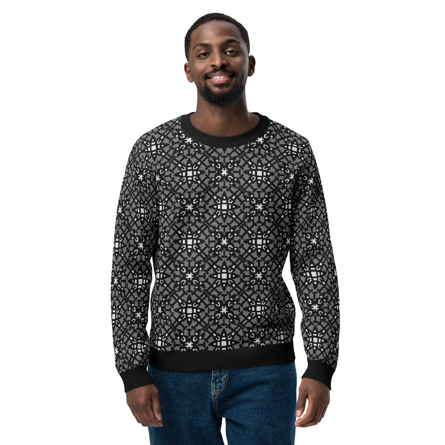 Death Metal Knitted crew neck sweater