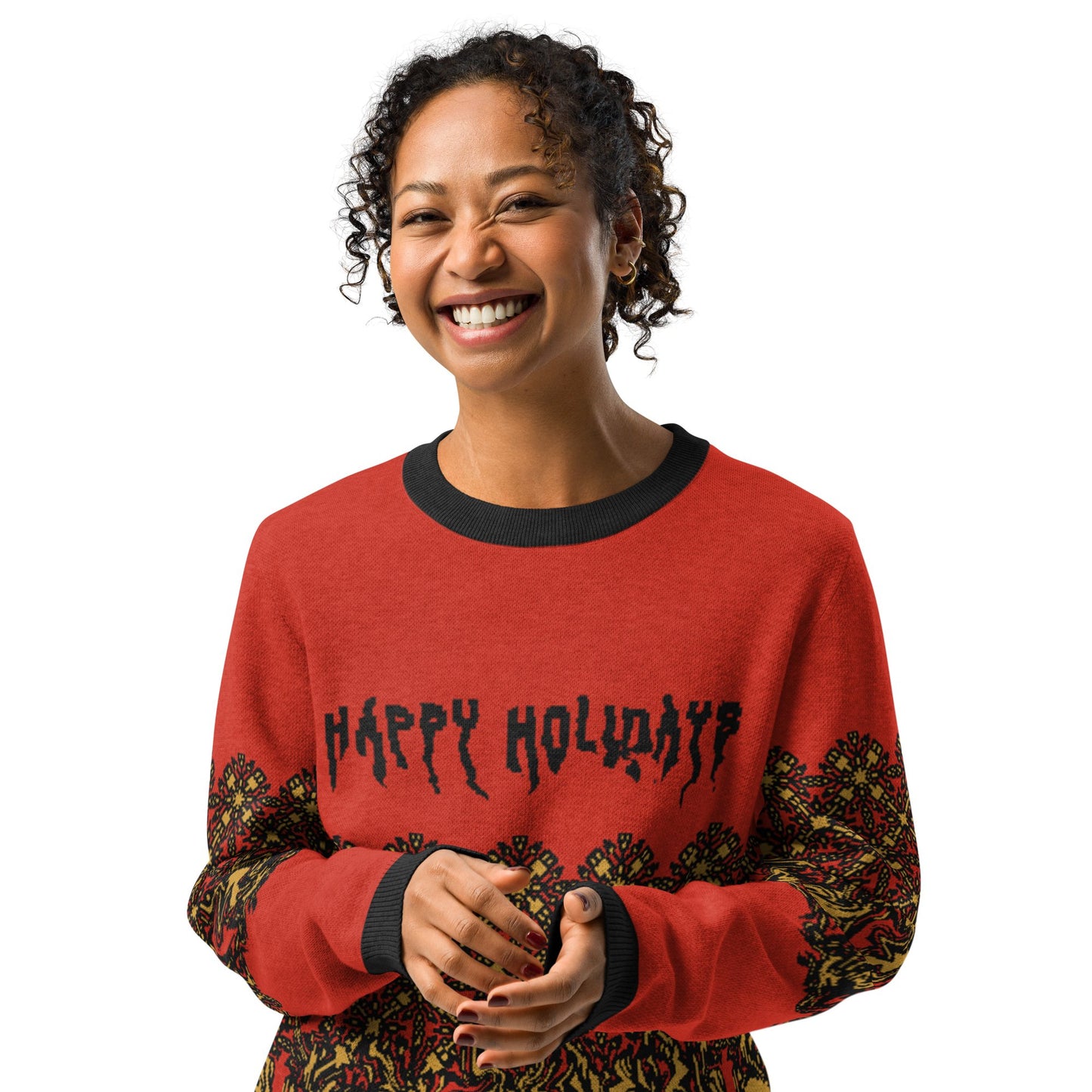 Holiday Meltdown Knitted crew neck sweater