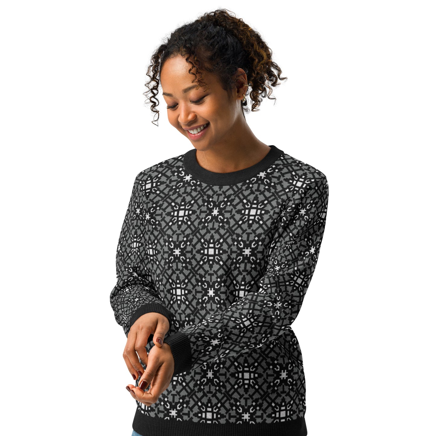 Death Metal Knitted crew neck sweater