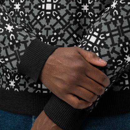 Death Metal Knitted crew neck sweater
