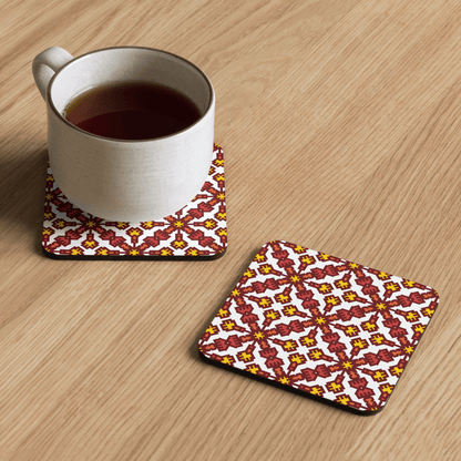 Michelle Pattern Cork-back Coaster