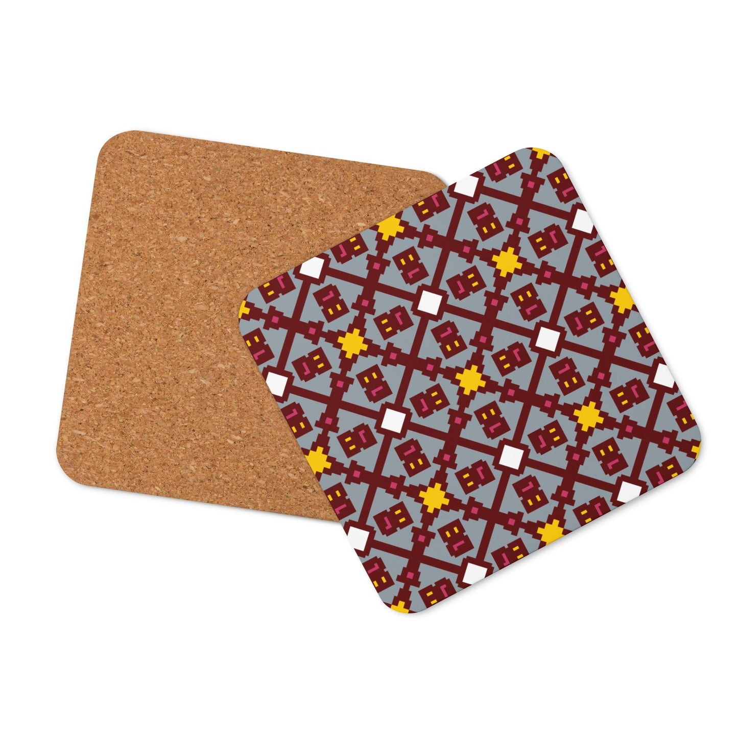 Abigail Pattern Cork-back Coaster