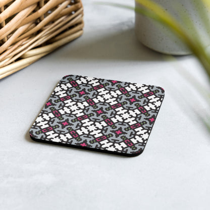 Ashley Pattern Cork-back Coaster